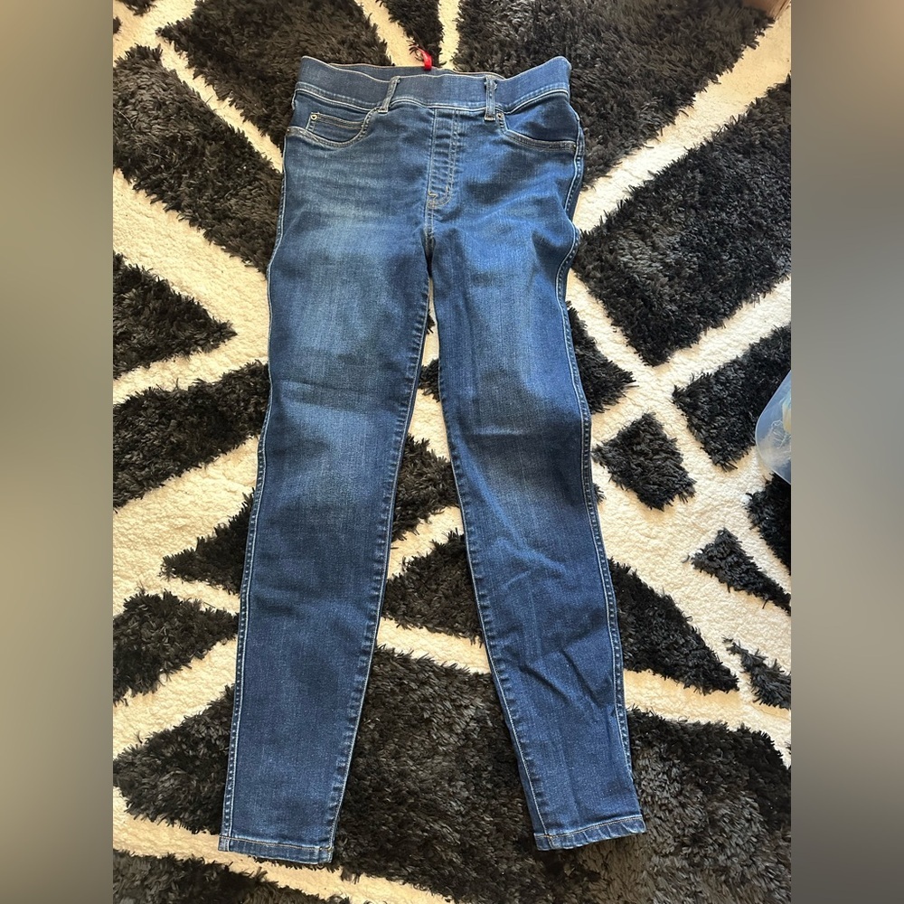 Spanx 20342R Ankle Skinny Jeans Midnight Shade size Medium - Picture 9 of 10